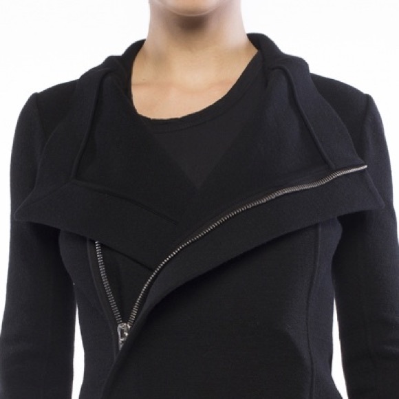 Rick Owens Stretch Wool Coat - Picture 3 of 6